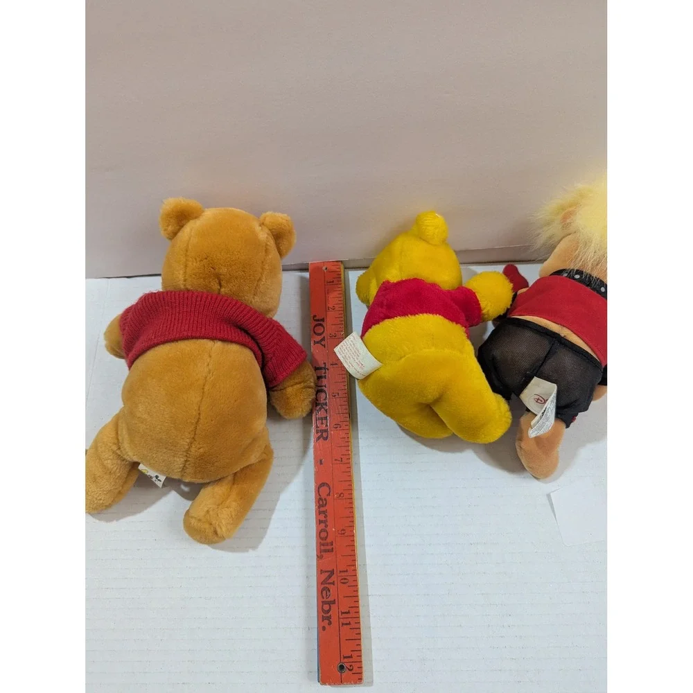 Disney Winnie the Pooh Plush Lot Rockstar Guitar Sears Vintage Walt Disney World